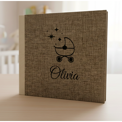  Tapa dura tela + grabado + contratapa en cuerina blanca